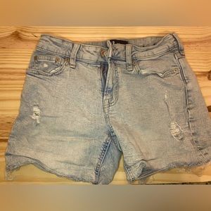 GAP denim distressed shirts sz 0/25 EUC